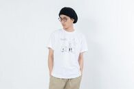 《3》【KEYMEMORY鎌倉】Sea heartイラストTシャツ WHITE