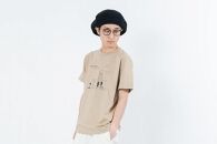 《0》【KEYMEMORY鎌倉】Sea heartイラストTシャツ BEIGE