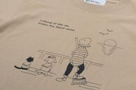 《0》【KEYMEMORY鎌倉】Sea heartイラストTシャツ BEIGE