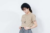 《1》【KEYMEMORY鎌倉】Sea heartイラストTシャツ BEIGE