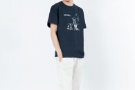 《0》【KEYMEMORY鎌倉】Sea heartイラストTシャツ NAVY