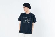 《0》【KEYMEMORY鎌倉】Sea heartイラストTシャツ NAVY