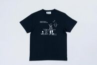 《1》【KEYMEMORY鎌倉】Sea heartイラストTシャツ NAVY