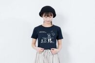 《1》【KEYMEMORY鎌倉】Sea heartイラストTシャツ NAVY