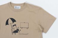 《1》【KEYMEMORY鎌倉】GrenouilleイラストTシャツ BEIGE
