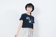 《0》【KEYMEMORY鎌倉】GrenouilleイラストTシャツ NAVY