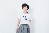 《0》【KEYMEMORY鎌倉】GrenouilleイラストTシャツ WHITE