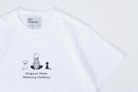 《1》【KEYMEMORY鎌倉】TIMEイラストTシャツWHITE