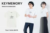 《3》【KEYMEMORY鎌倉】TIMEイラストTシャツWHITE