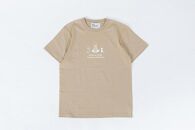《0》【KEYMEMORY鎌倉】TIMEイラストTシャツBEIGE