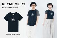 《2》【KEYMEMORY鎌倉】TIMEイラストTシャツNAVY