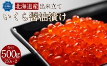 北海道産 出来立て いくら醤油漬け 250gx2パック 合計500g