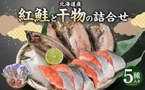 紅鮭と北海道産 干物(ほっけ・にしん・宗八かれい・さんま)の詰合せ 計10枚