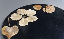 つづるガラスアート ゆうなの花－SUMI－「平丸皿」 吉田 栄美子 ｜ 大皿 1枚