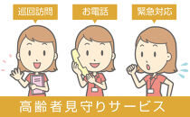 高齢者見回りサービス(年1回)  日常生活の困りごと、お手伝いします！！ 安心をお届けします！