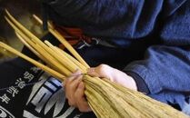 栃木県 伝統工芸品 指定　手作り ほうき　栃木産ほうき草使用「長柄ほうき」