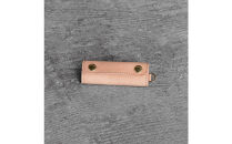 栃木レザー使用｜バッグの本革持ち手カバー 2個セット｜Handle cover｜チョコ｜minca（全7色）