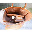 栃木レザー使用｜ソフトな手触り&nbsp;本革&nbsp;小さめトートバッグ｜Tote&nbsp;bag&nbsp;03&nbsp;S｜レッド｜minca（全6色）