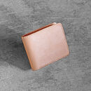 栃木レザー使用｜やわらか本革二つ折り財布｜Half wallet 02C｜タン｜minca（全7色）