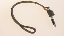 【minca】栃木レザーのネックストラップ付ペンホルダー 持ち歩きに便利 ペンホルダー+ストラップ/M/オリーブ　721