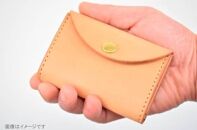 【minca】 栃木レザーのコインケース 小銭入れ カードも入る コンパクト/Coin purse 02/ブルー　475