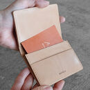 栃木レザー使用｜約30枚収納 本革名刺入れ｜Card holder 01｜タン｜minca（全7色）