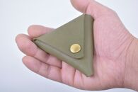 【minca】 栃木レザーの三角コインケース小 小銭入れ コンパクト 小さめ/Coin purse 01/オリーブ　469【雑貨 ファッション 人気 おすすめ 送料無料】