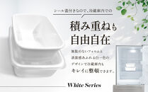 野田琺瑯&nbsp;レクタングル深型4点セット&nbsp;シール蓋付（S×2、M×2）【クラフト&nbsp;民芸&nbsp;人気&nbsp;おすすめ&nbsp;】