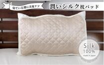 潤いシルク100%サテン枕パッド　アイボリー1枚　Sサイズ（35×50cm）SSM-3S-1P　IV