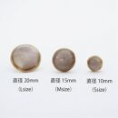 【美濃焼】薄茶むらタイルピアス（直径10mm）【ポイント交換専用】