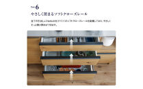 ダイニングボード&nbsp;オウル&nbsp;70サイズ　上：レンジボード＋下：ダイニングボード／ウォールナット