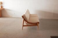 アームレスソファ 道産ナラ 3人掛け 北海道  MOOTH インテリア 手作り 家具職人 椅子