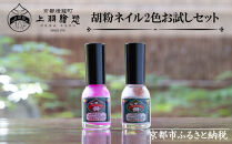 【上羽絵惣】胡粉ネイル2色お試しセット［ 京都 ネイル コスメ メイク 美容 雑貨 小物 人気 おすすめ 和 お取り寄せ 通販 送料無料 ふるさと納税 ］