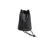 【レザー巾着】Drawstring bag カラー：Black
