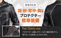【デグナー】デグナークラシック×花山コラボジャケット 流水雪輪柄＜Lサイズ＞［ 京都 八王子 バイクギア ジャケット 人気 おすすめ 革 レザー ツーリング ライダー バイカー バイク ブランド メーカー ギア パーツ ］