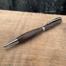 【木製ボールペンとシャープペンシル(0.5mm)のセット（ウォールナット・上杢・艶消し仕上げ）2Pice】木軸ボールペン 木製シャープペンシル 木軸シャープペンシル MUKU屋 MUFactory