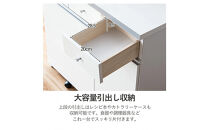 大川家具&nbsp;ゴミ箱&nbsp;カウンター&nbsp;ダストカウンター&nbsp;幅90cm&nbsp;コンセント付き&nbsp;ゴミの分別ができる【ホワイト】