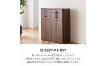 家具&nbsp;靴&nbsp;収納&nbsp;玄関収納&nbsp;幅105cm&nbsp;シューズボックス&nbsp;ラック&nbsp;高さ&nbsp;低め&nbsp;ロータイプ【ブラウン】