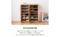 家具&nbsp;靴&nbsp;収納&nbsp;玄関収納&nbsp;幅105cm&nbsp;シューズボックス&nbsp;ラック&nbsp;高さ&nbsp;低め&nbsp;ロータイプ【ナチュラル】