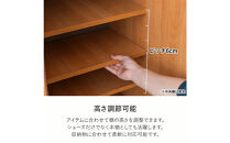 家具&nbsp;靴&nbsp;収納&nbsp;玄関収納&nbsp;幅80cm&nbsp;シューズボックス&nbsp;ラック&nbsp;高さ&nbsp;低め&nbsp;ロータイプ【ナチュラル】