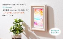 箱根の名所シリーズ「芦之湯」デジタル版画・木製フォトフレーム「くれなゐの旅路 ～芦之湯～」