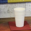 信楽焼 うま泡ビアカップ（白） 陶器 フリーカップ タンブラー