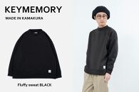 《1》【KEYMEMORY鎌倉】フラッフィースウェット BLACK　メンズMサイズ