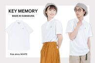 《0》【KEYMEMORY鎌倉】KMポロシャツ WHITE　レディースフリーサイズ