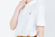 《1》【KEYMEMORY鎌倉】KMポロシャツ WHITE　メンズMサイズ