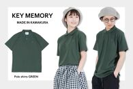 《0》【KEYMEMORY鎌倉】KMポロシャツ GREEN　レディースフリーサイズ