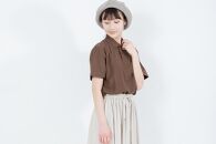 《0》【KEYMEMORY鎌倉】KMポロシャツ BROWN　レディースフリーサイズ