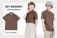 《1》【KEYMEMORY鎌倉】KMポロシャツ BROWN　メンズMサイズ