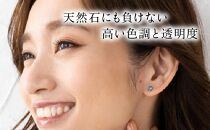 【京セラ】クレサンベール〈アレキサンドライト〉ピアス【1.0CT/PT900】