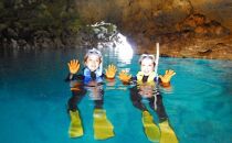 【創業21年マリンクラブナギ】水中写真データ付き！青の洞窟シュノーケリング　2名様